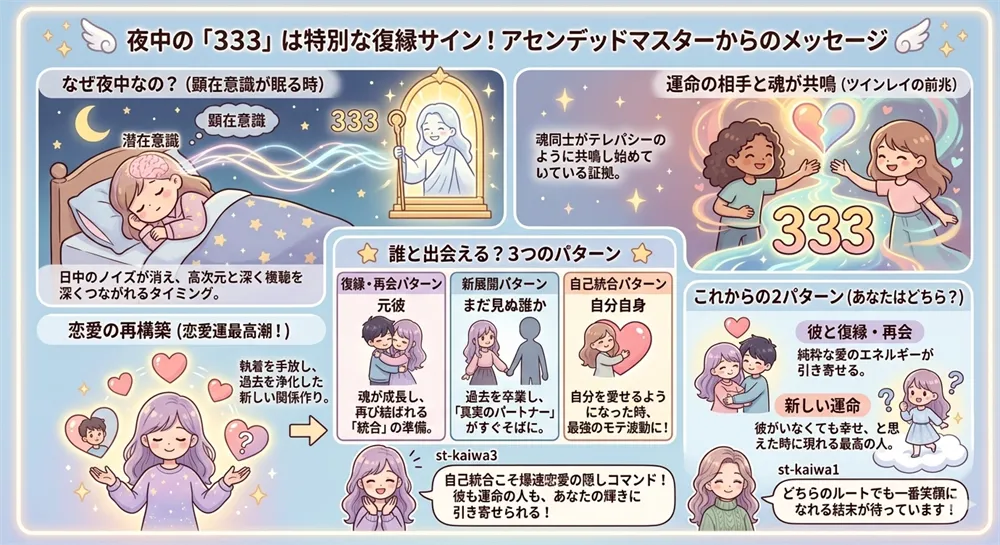 エンジェルナンバー333復縁サイン